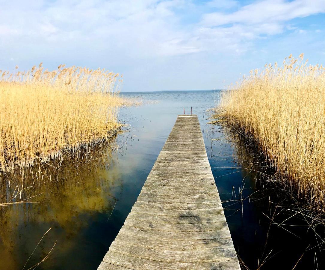 Sonniges Ferienhaus Fischer-Huus Vor Usedom & Direkt Am Haff Und Wasserzugang Monkebude ภายนอก รูปภาพ